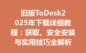 旧版ToDesk2025年下载详细教程：获取、安全安装与实用技巧全解析-ToDesk