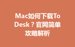 Mac如何下载ToDesk？官网简单攻略解析-ToDesk