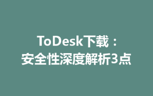 ToDesk下载：安全性深度解析3点-ToDesk