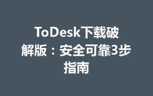 ToDesk下载破解版：安全可靠3步指南-ToDesk