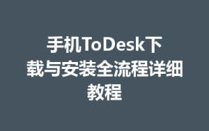 手机ToDesk下载与安装全流程详细教程-ToDesk